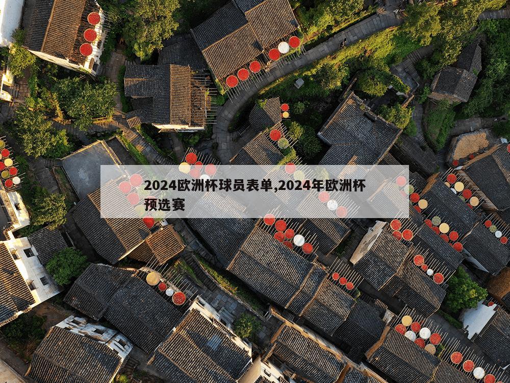 2024欧洲杯球员表单,2024年欧洲杯预选赛